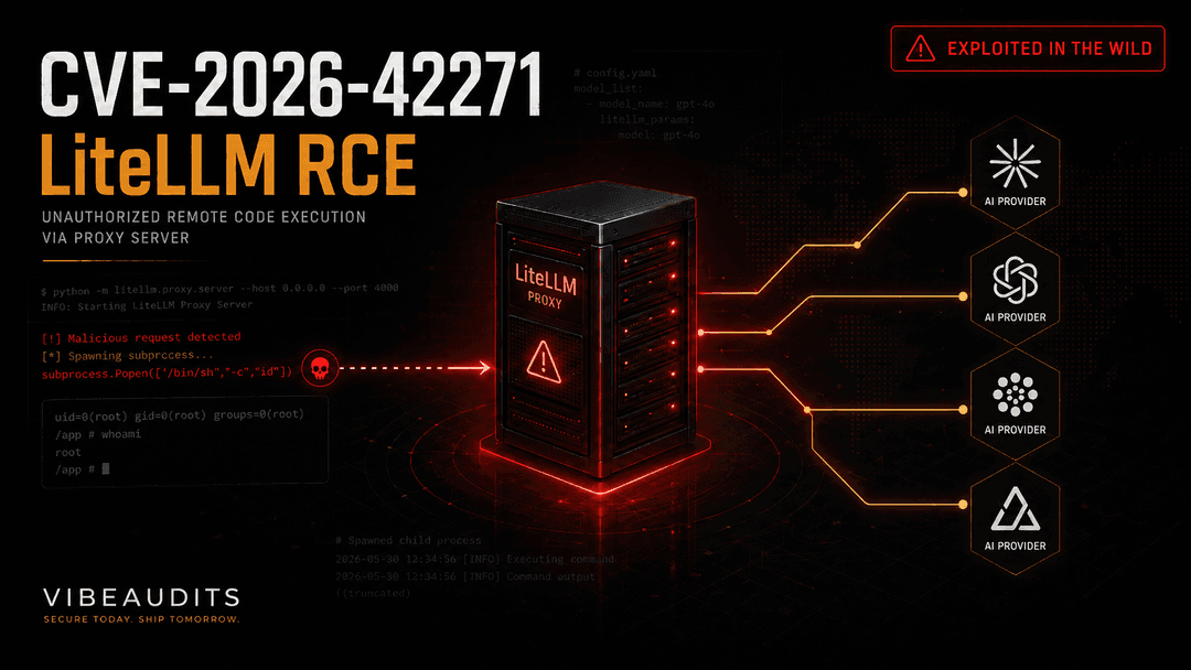 LiteLLM RCE Flaw CVE-2026-42271 Now Exploited in the Wild