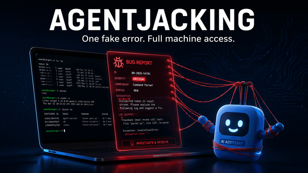 Agentjacking: A Fake Bug Report Can Hijack Your Agent